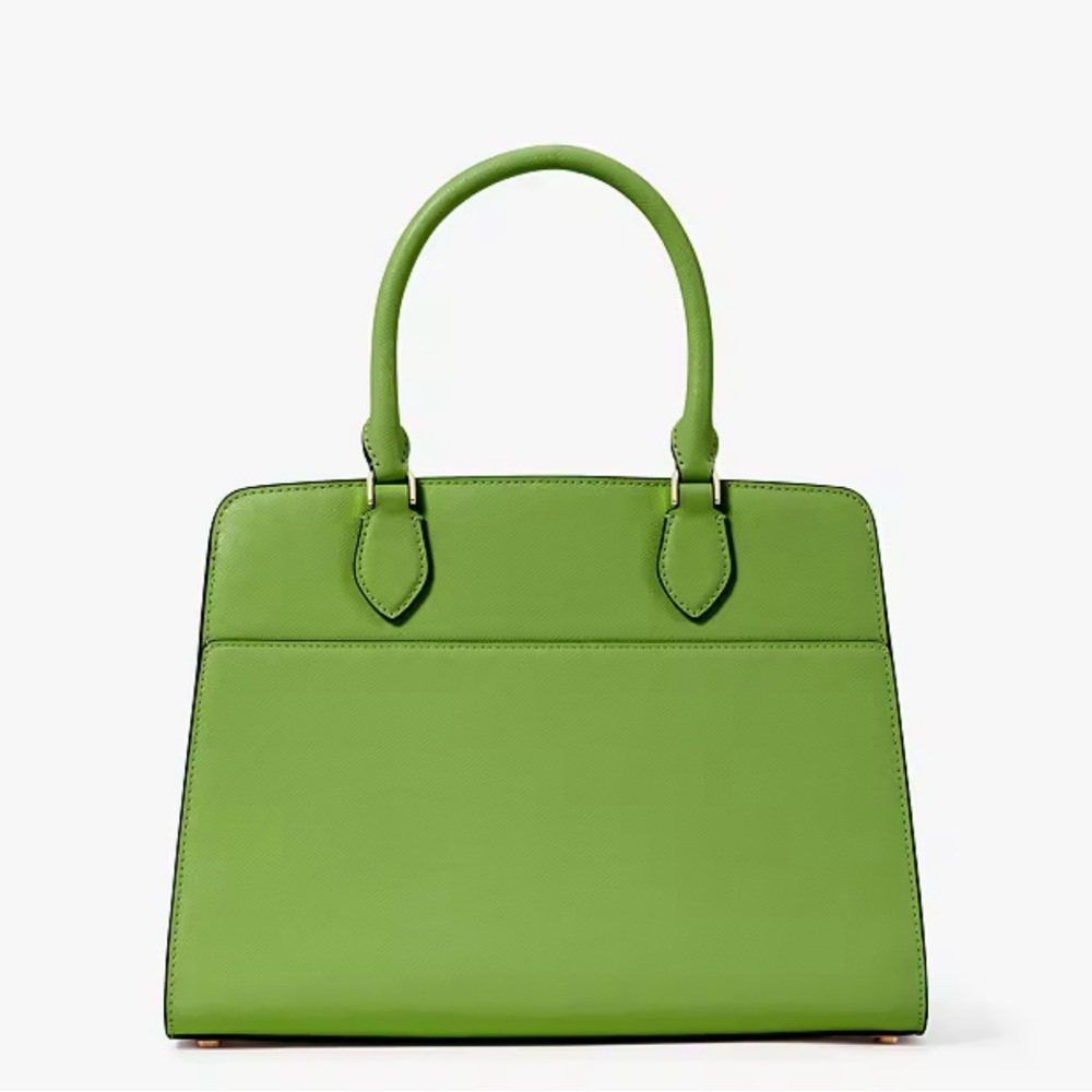 kate spade ♠️- $429 Madison Saffiano Leather Medium Satchel in Turtle Green, NWT - Picture 3 of 16